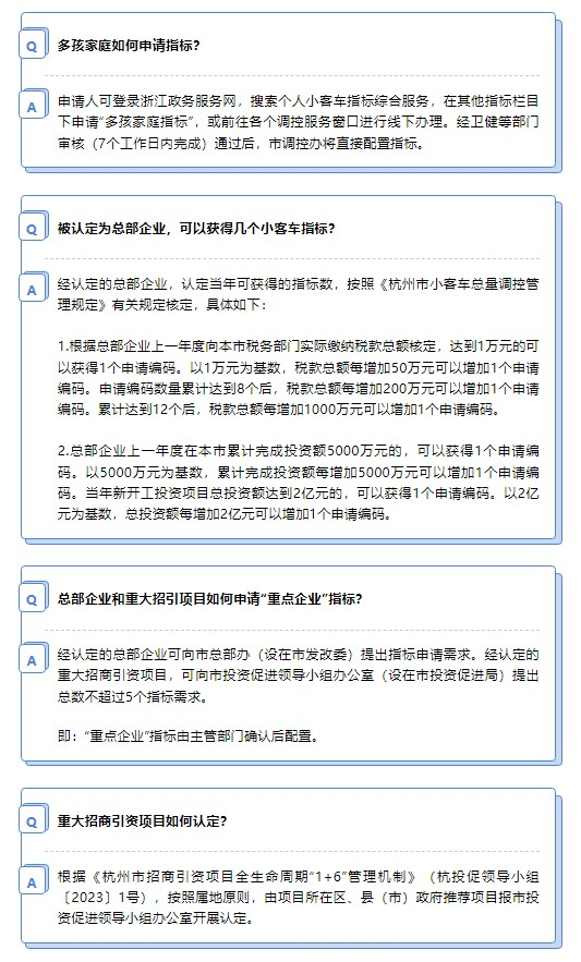 即日起杭州久摇不中者可直接申领小客车指标