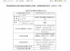  唐县汇泽村镇银行因贷后管理不尽职等被罚90万 